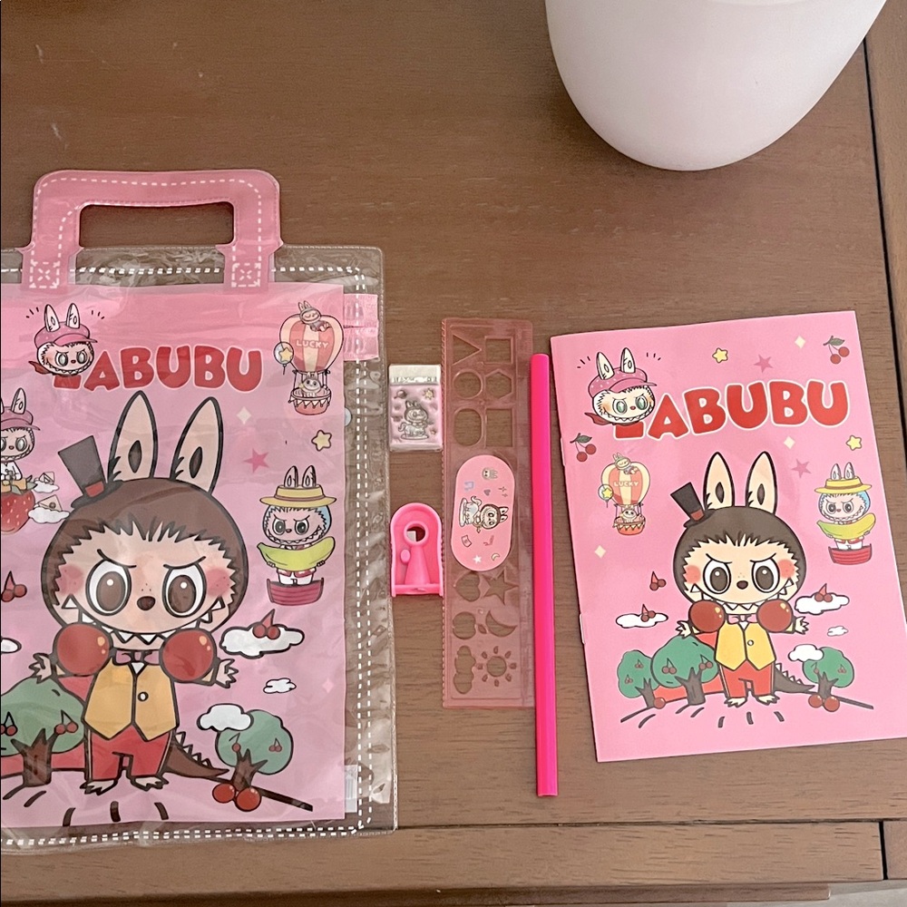 Labubu Stationary Set - 💗6 piece set